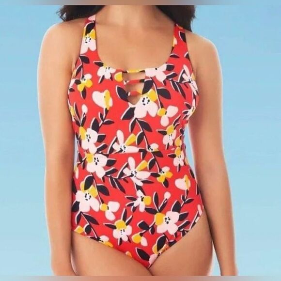 NWT- Beach Betty By Miracle Slimming Control Ladder Front One Piece size XL - Picture 1 of 6